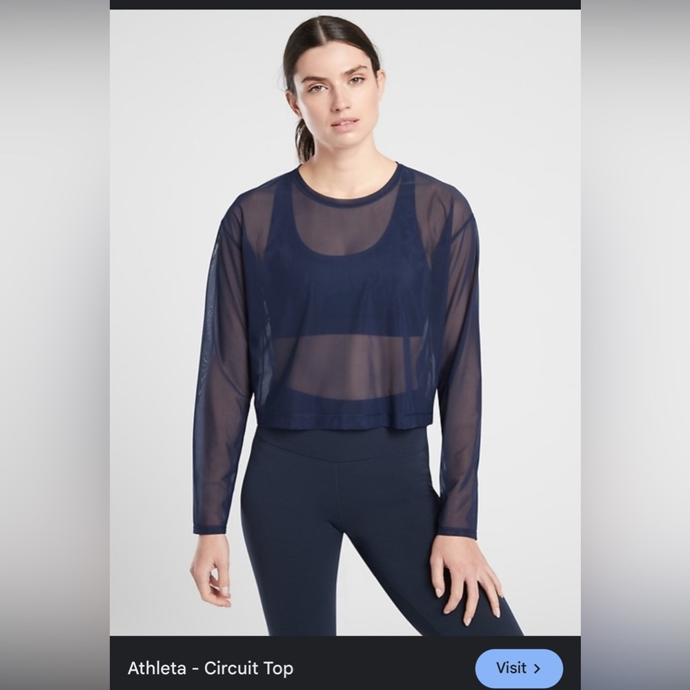 Athleta Circuit Top Navy Size XS